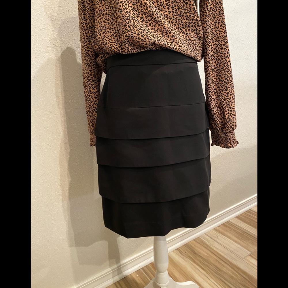 Tiered Pencil Skirt